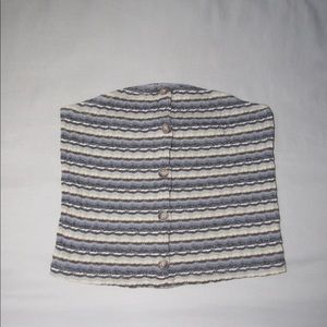 striped American eagle tube top